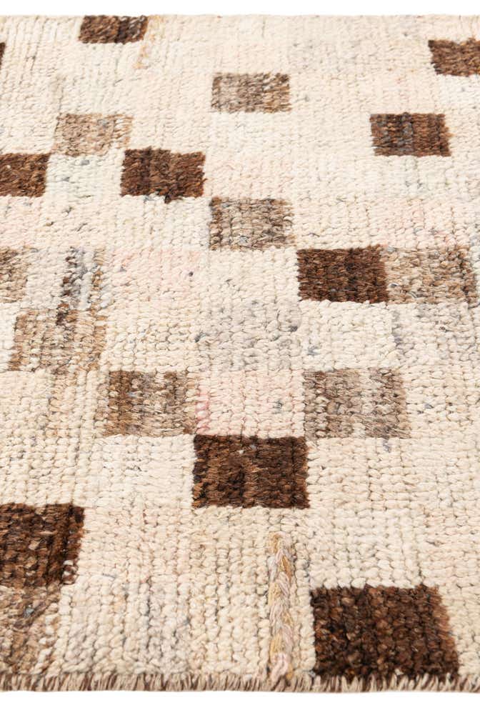 3' 1 x 12' 6 Hand Knotted Moroccan Wool Runner Rug