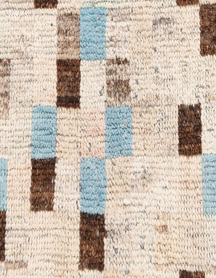 Detail image of 3' 1 x 12' 6  Hand Knotted Moroccan Wool Runner Rug