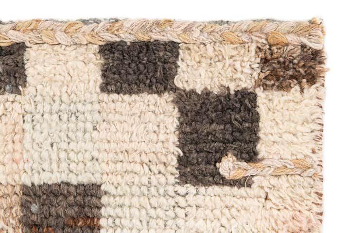 3' 1 x 12' 6 Hand Knotted Moroccan Wool Runner Rug