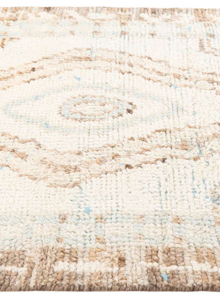 2' 9 x 8' Hand Knotted Moroccan Wool Runner Rug