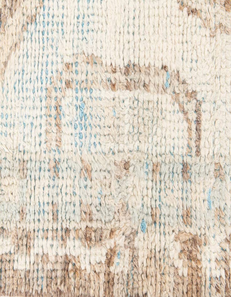 Detail image of 2' 9 x 8' Hand Knotted Moroccan Wool Runner Rug