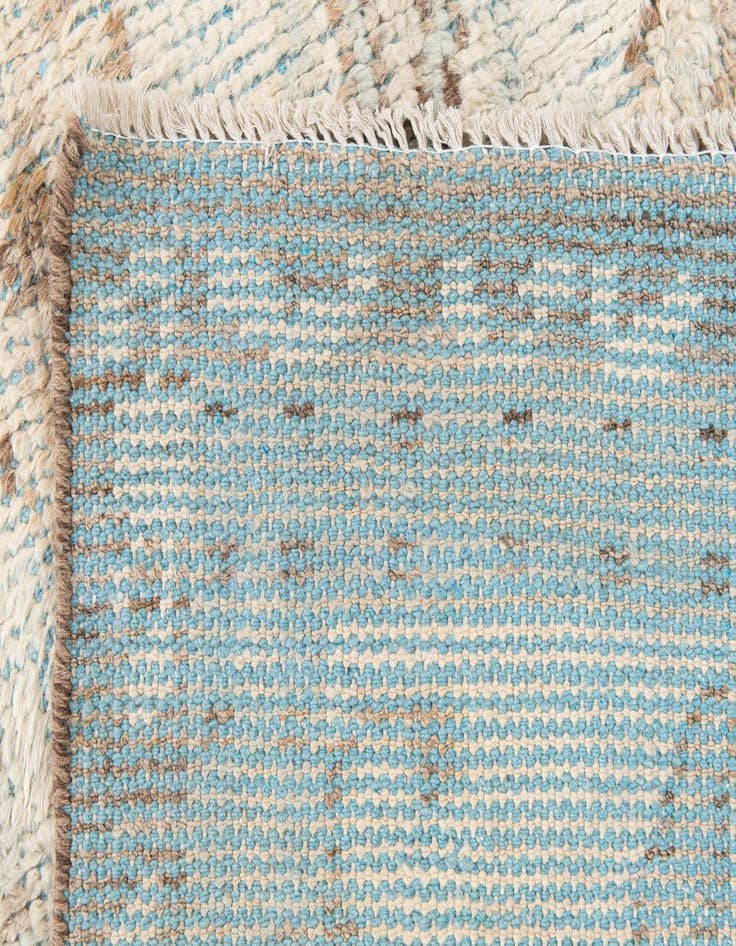 Detail image of 2' 9 x 8' Hand Knotted Moroccan Wool Runner Rug