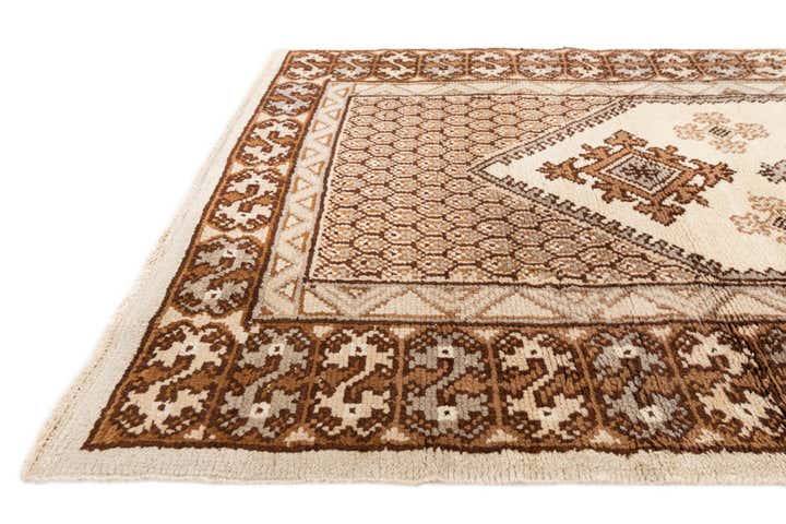 3' 1 x 6' 9 Hand Knotted Moroccan Wool Runner Rug