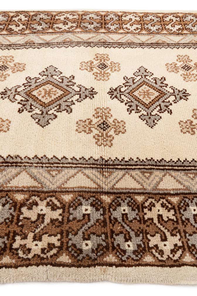 3' 1 x 6' 9 Hand Knotted Moroccan Wool Runner Rug