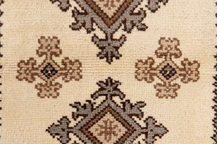 3' 1 x 6' 9 Hand Knotted Moroccan Wool Runner Rug