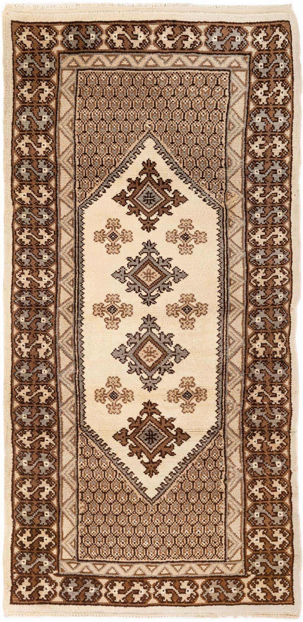 3' 1 x 6' 9 Hand Knotted Moroccan Wool Runner Rug
