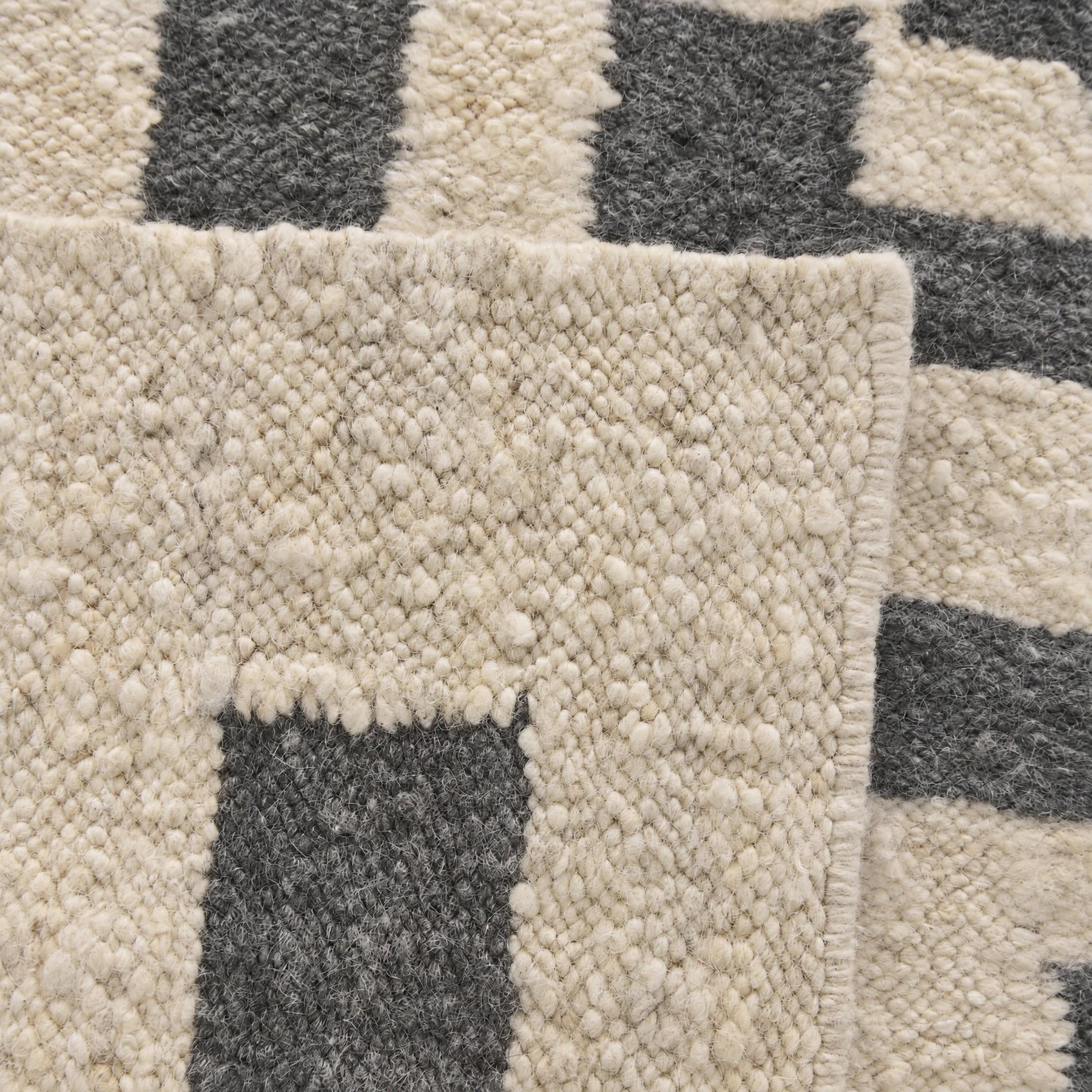 Detail image 12 of 12: 3' x 8' 2 Hand Knotted Moroccan Wool Runner Rug