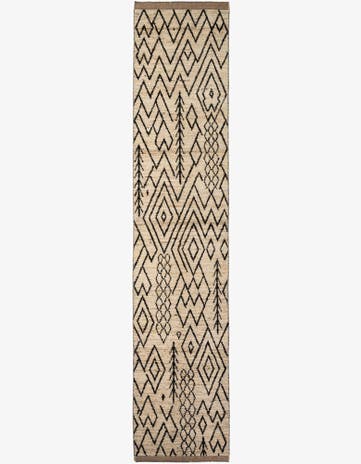 3' 5 x 16' 6 Hand Knotted Moroccan Wool Runner Rug