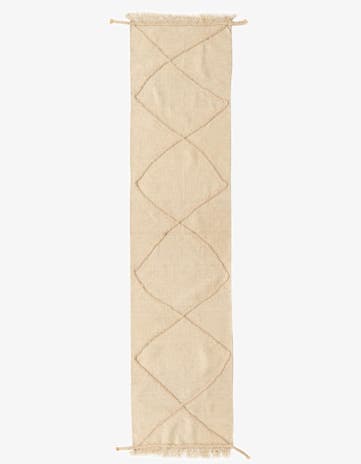 2' 5 x 10' Hand Knotted Moroccan Wool Runner Rug