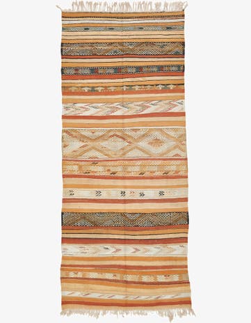 5' 4 x 12' 5 Hand Knotted Moroccan Wool Runner Rug