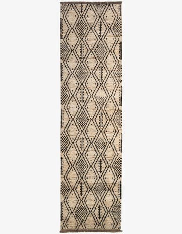 3' 2 x 12' 4 Hand Knotted Moroccan Wool Runner Rug