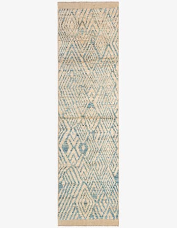 2' 10 x 10' 4 Hand Knotted Moroccan Wool Runner Rug