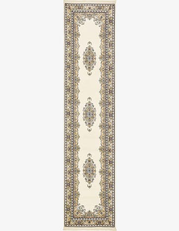 Cream Nain Design Runner Rug