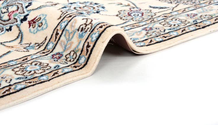 Detail image of 2' 11 x 9' 2 Hand Knotted Nain Persian Wool Runner Rug