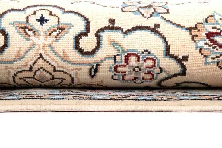 Detail image of 2' 11 x 9' 2 Hand Knotted Nain Persian Wool Runner Rug