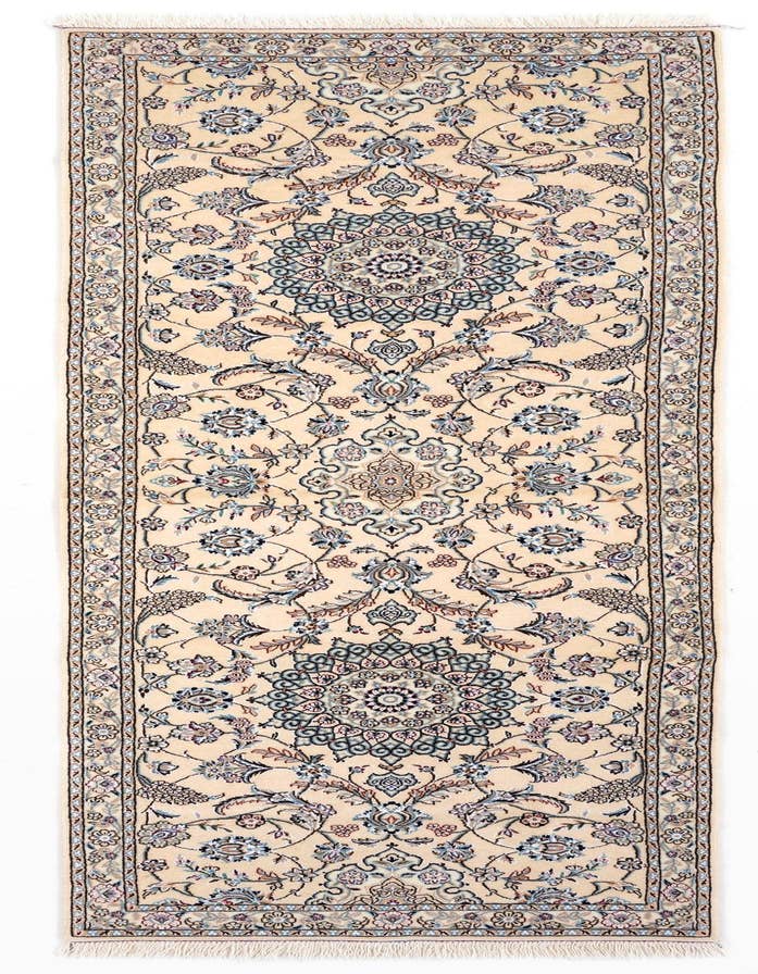 Detail image of 2' 11 x 9' 2 Hand Knotted Nain Persian Wool Runner Rug
