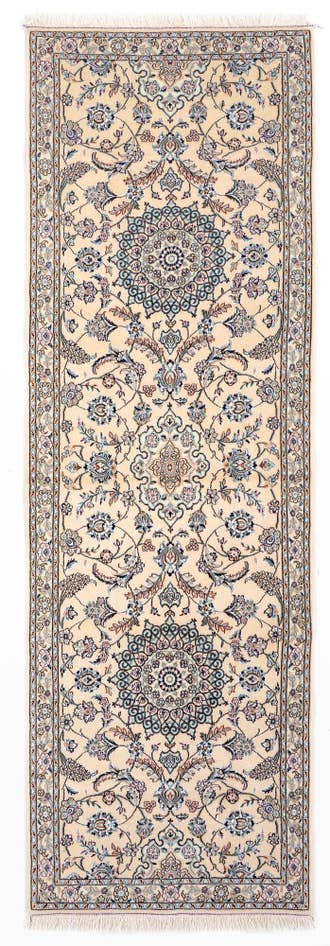 Detail image of 2' 11 x 9' 2 Hand Knotted Nain Persian Wool Runner Rug