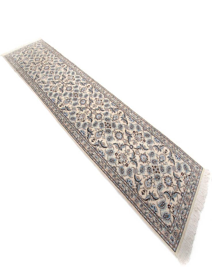 Detail image of 2' 11 x 12' 7  Hand Knotted Nain Persian Wool Runner Rug