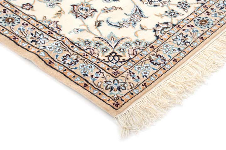 3' 6 x 9' 10 Hand Knotted Nain Persian Wool Runner Rug