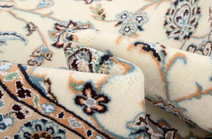3' 6 x 9' 10 Hand Knotted Nain Persian Wool Runner Rug