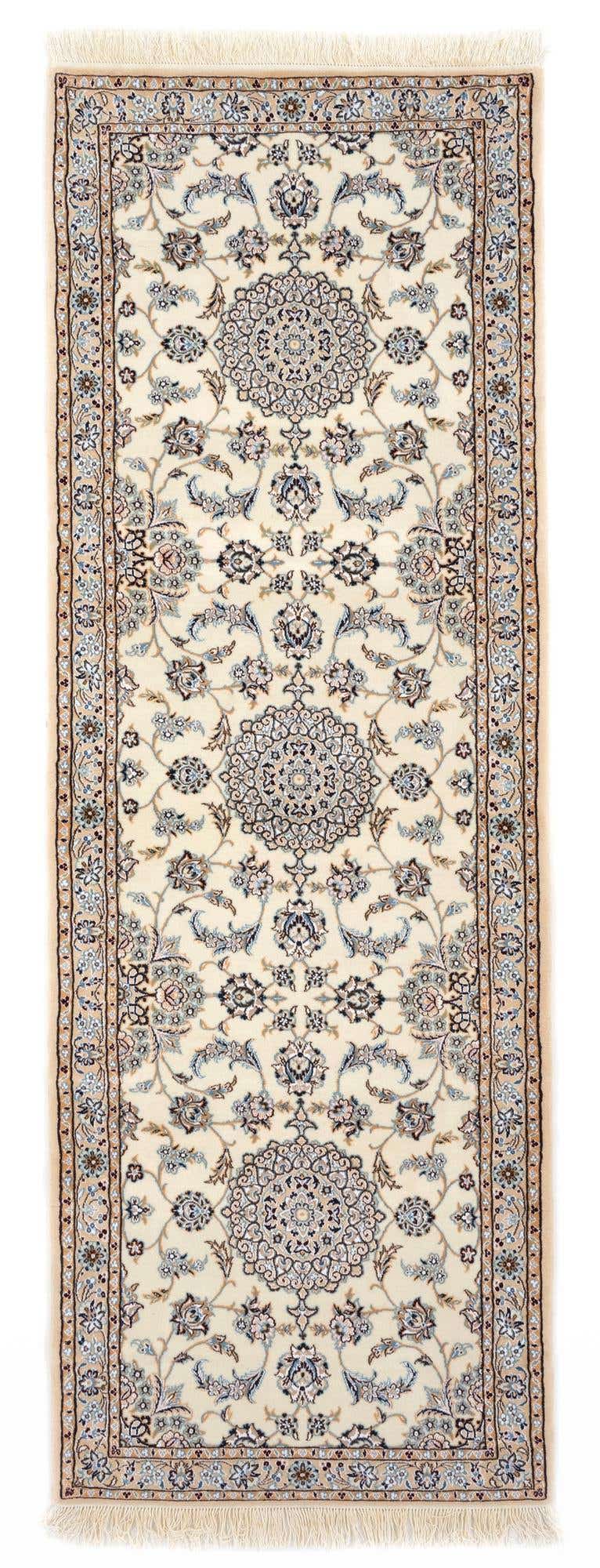 3' 6 x 9' 10 Hand Knotted Nain Persian Wool Runner Rug