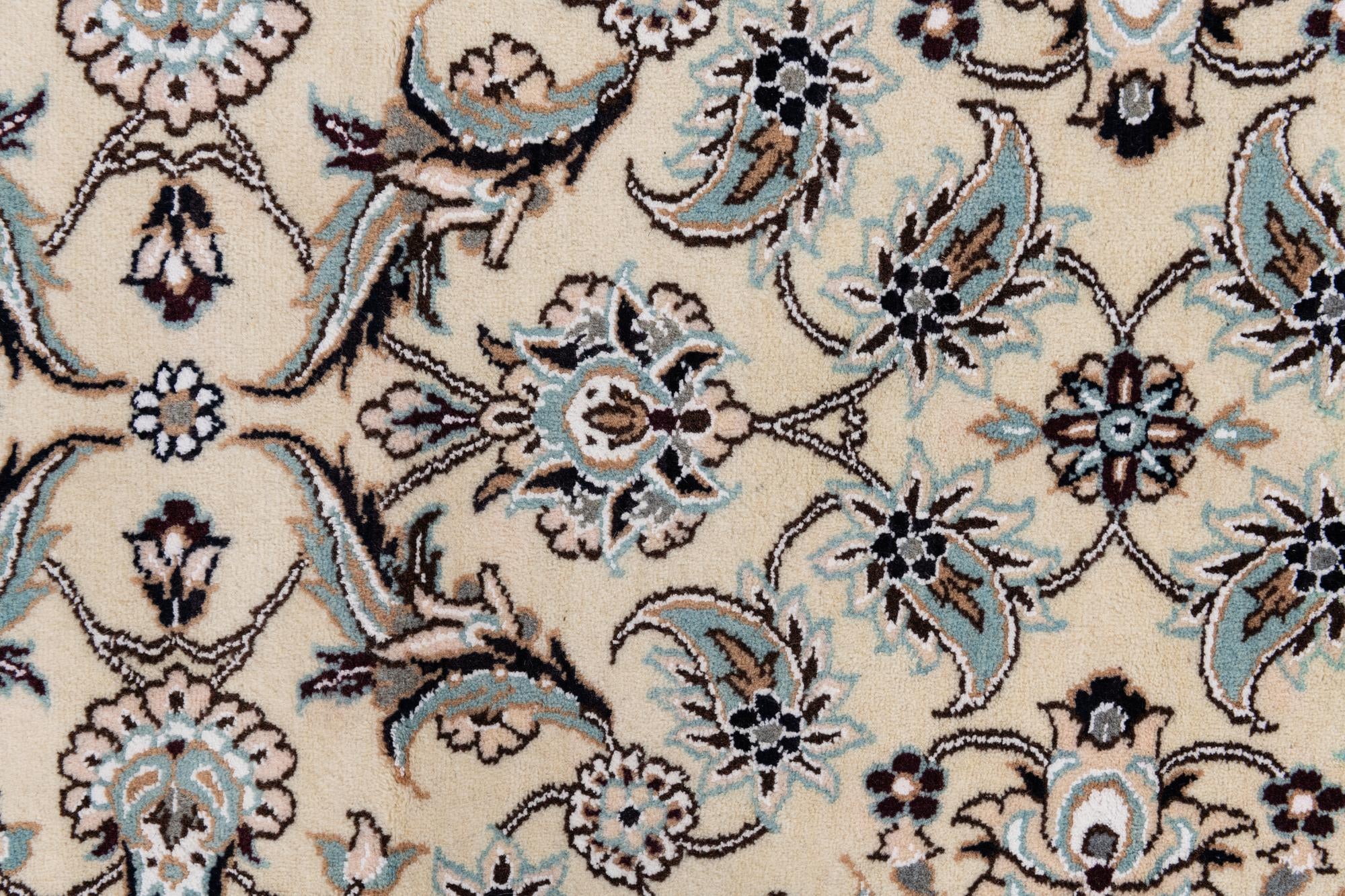3' x 13' 2 Hand Knotted Nain Persian Runner Rug