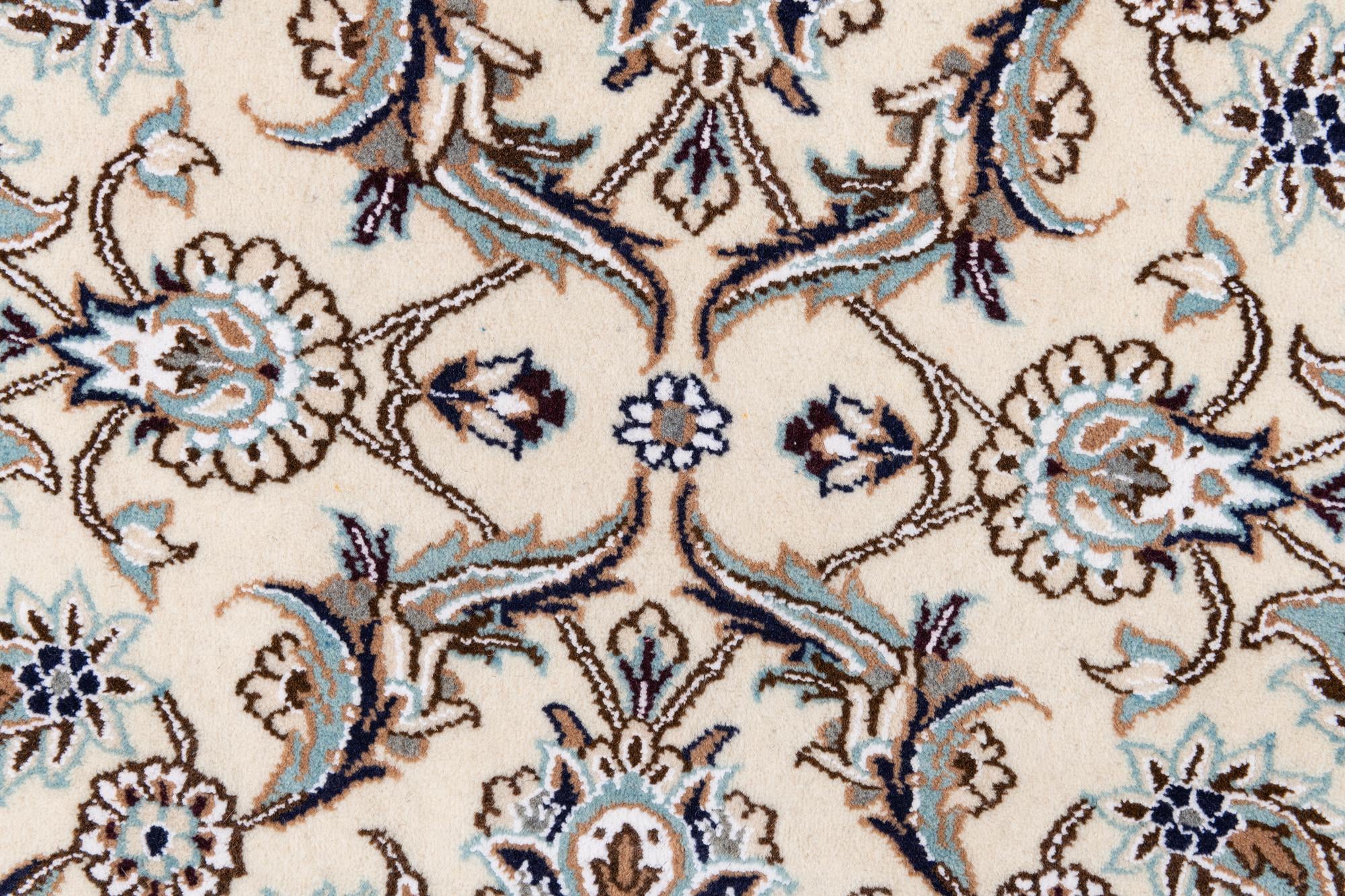 3' x 13' 2 Hand Knotted Nain Persian Runner Rug
