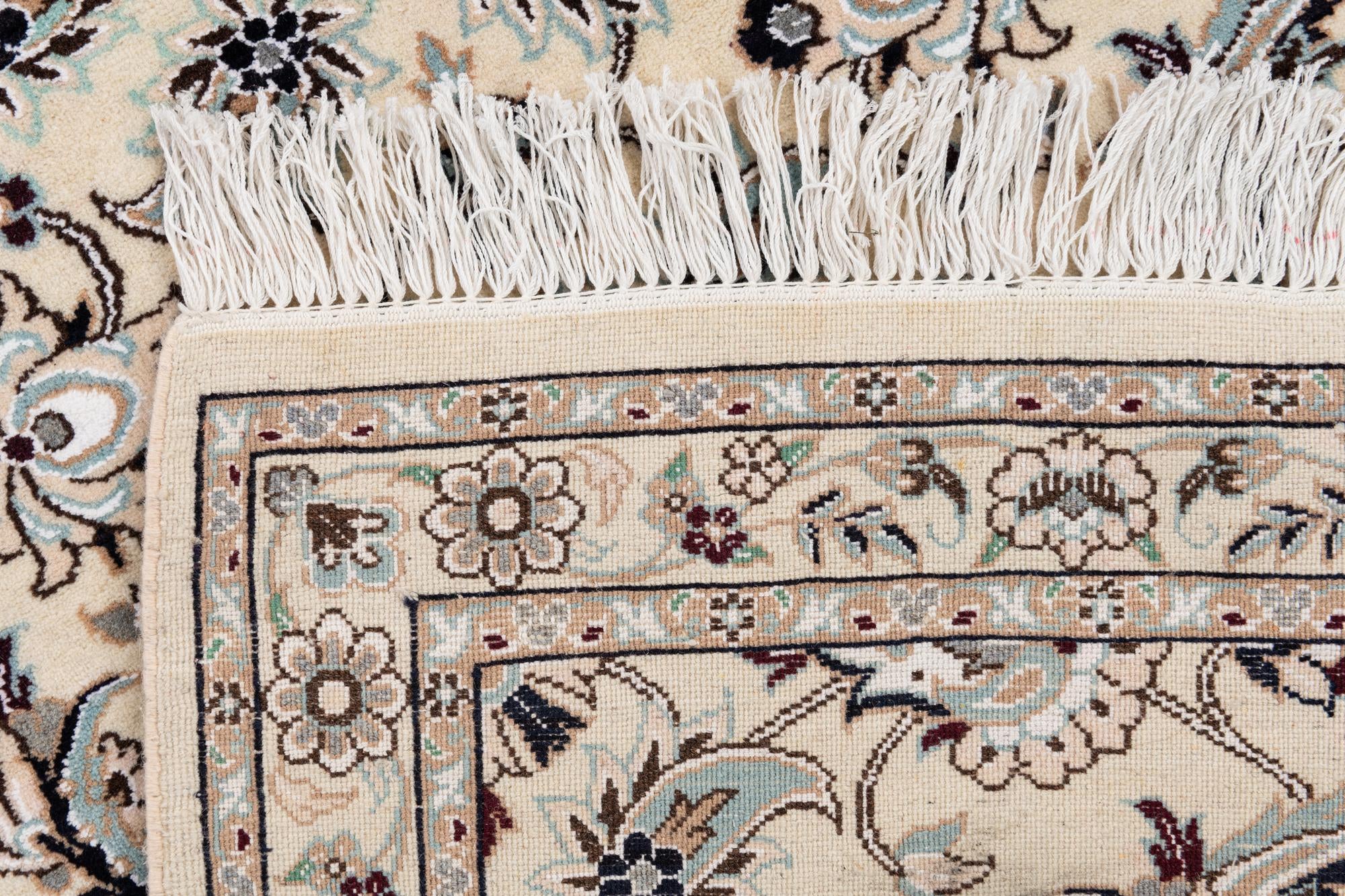 3' x 13' 2 Hand Knotted Nain Persian Runner Rug