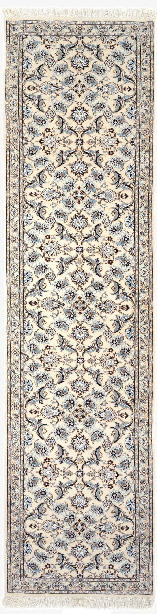 2' 11 x 12' 7  Hand Knotted Nain Persian Wool Runner Rug