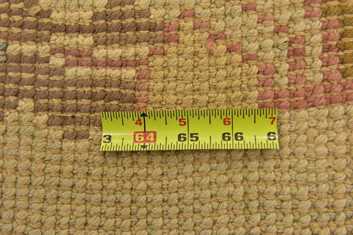 4' 3 x 8' 2 Hand Knotted Oushak Wool Runner Rug