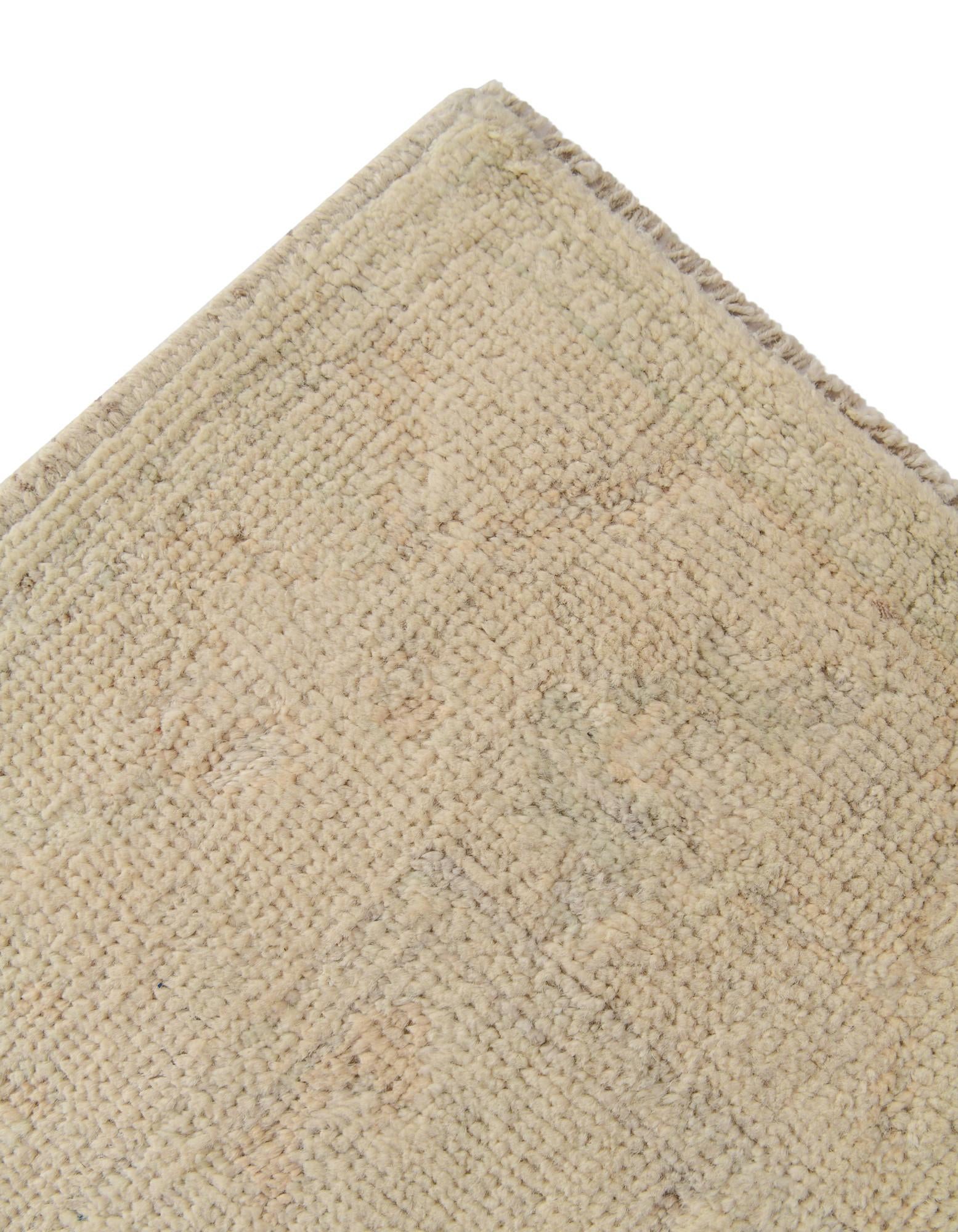2' 7 x 16' 4 Hand Knotted Oushak Wool Runner Rug