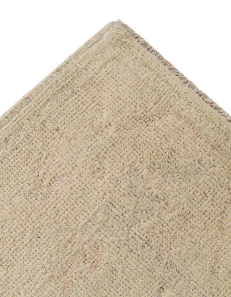 Detail image of 2' 7 x 16' 4 Hand Knotted Oushak Wool Runner Rug