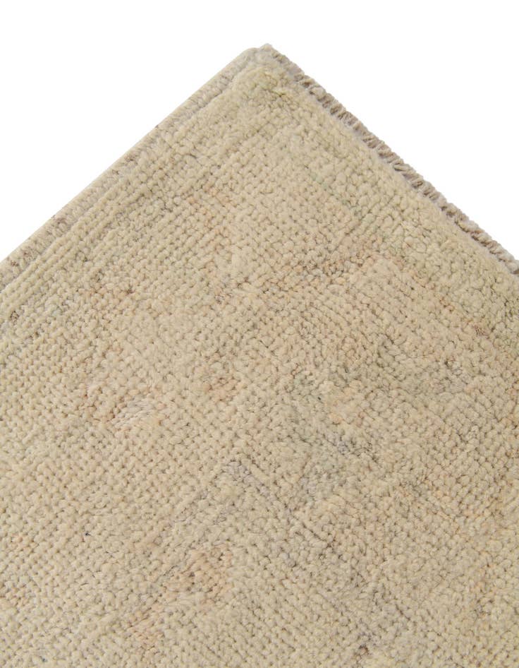 Detail image of 2' 7 x 16' 4 Hand Knotted Oushak Wool Runner Rug