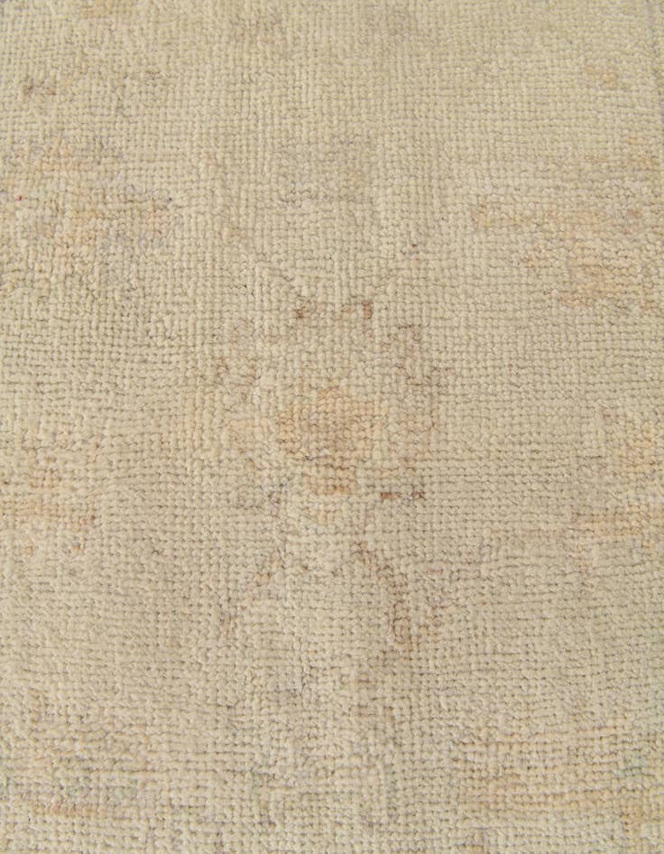 Detail image of 2' 7 x 16' 4  Hand Knotted Oushak Wool Runner Rug