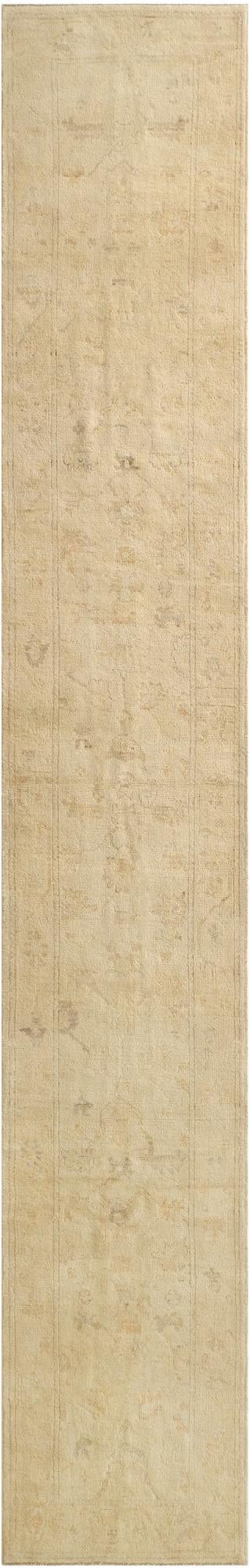 2' 7 x 16' 4  Hand Knotted Oushak Wool Runner Rug