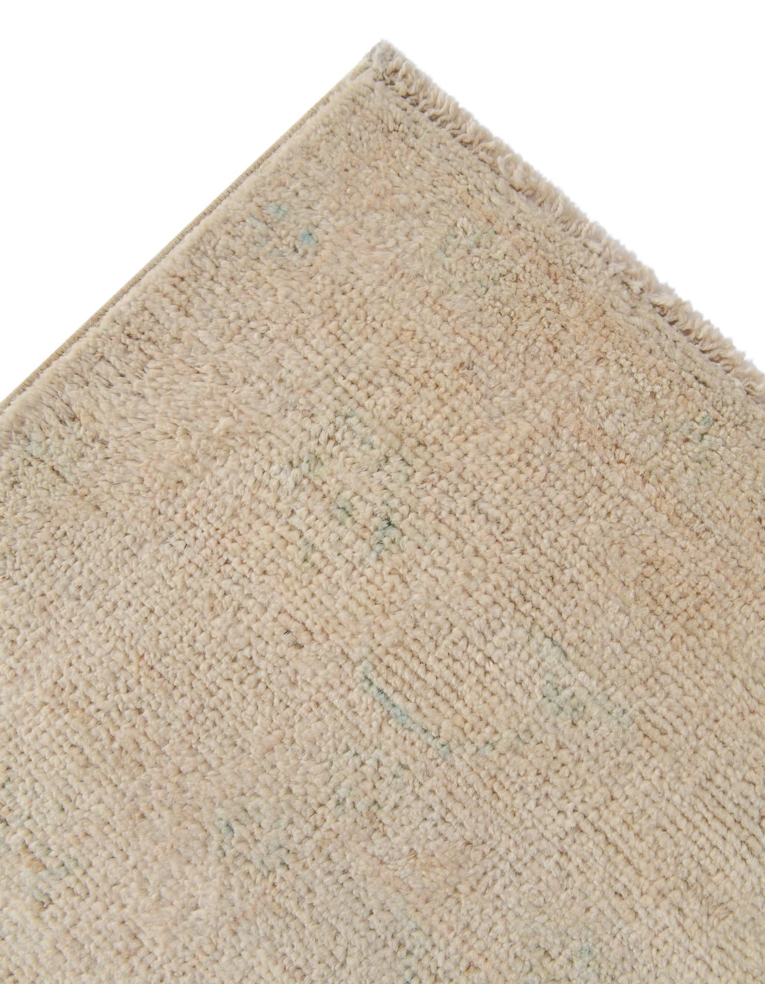 2' 9 x 11' 11 Hand Knotted Oushak Wool Runner Rug