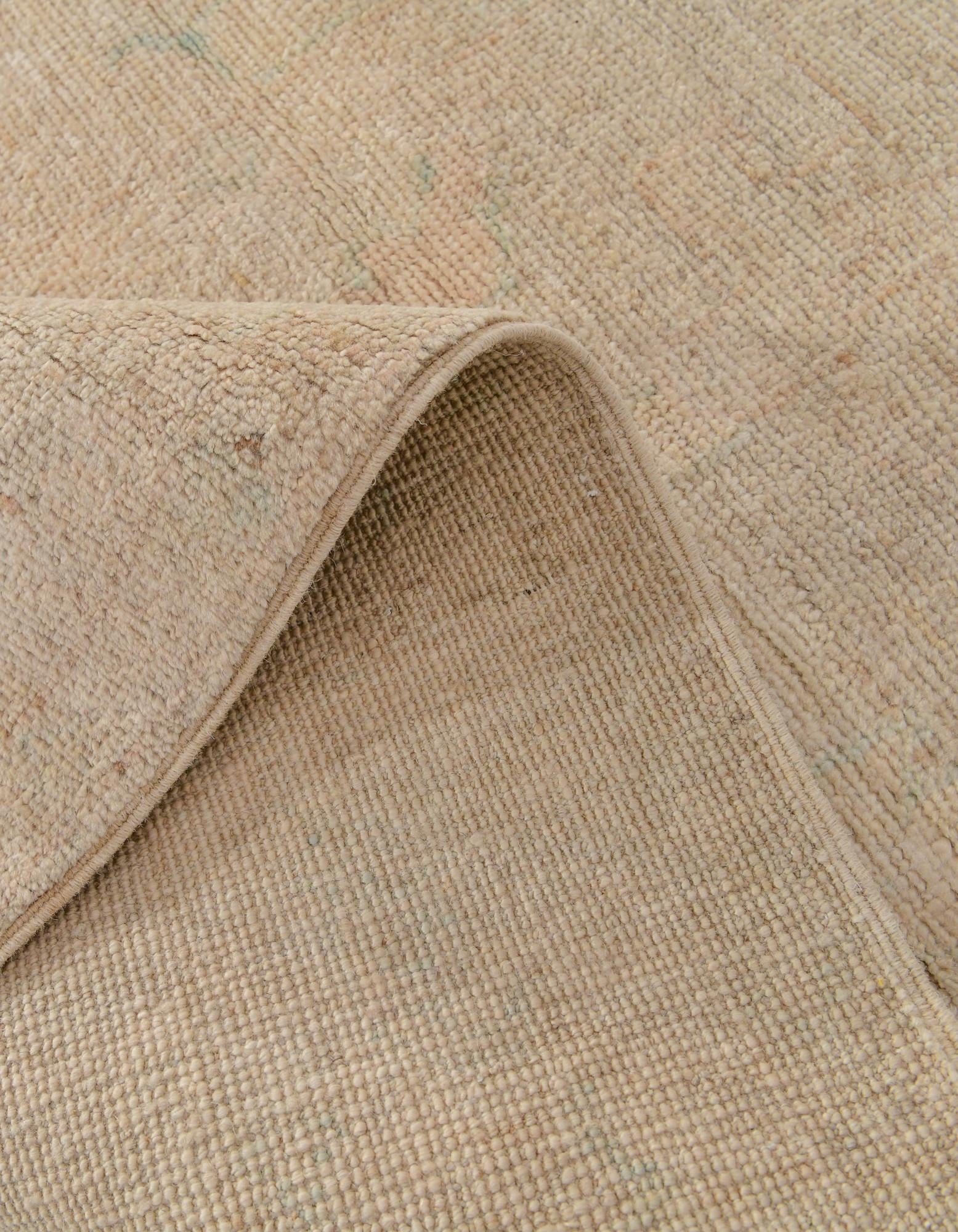 2' 9 x 11' 11 Hand Knotted Oushak Wool Runner Rug