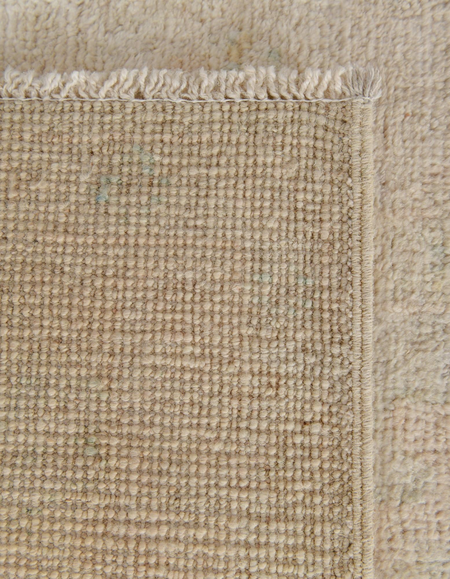 2' 9 x 11' 11 Hand Knotted Oushak Wool Runner Rug