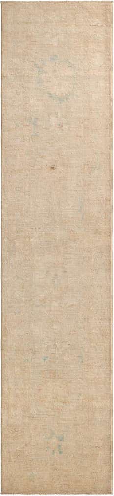 2' 9 x 11' 11 Hand Knotted Oushak Wool Runner Rug