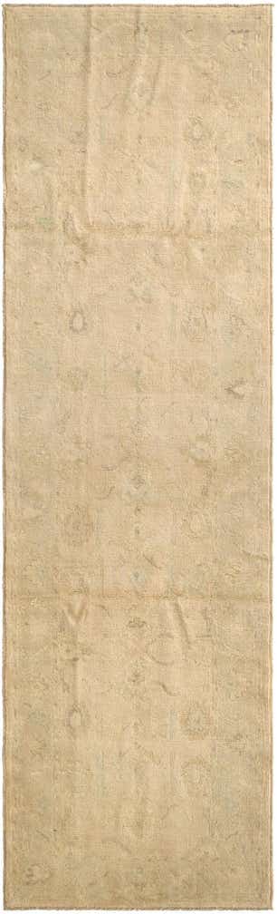 2' 10 x 9' 8 Hand Knotted Oushak Wool Runner Rug