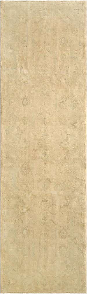 2' 10 x 9' 8 Hand Knotted Oushak Wool Runner Rug