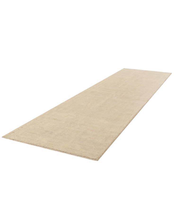 Detail image of 3' 2 x 11' 7 Hand Knotted Oushak Wool Runner Rug