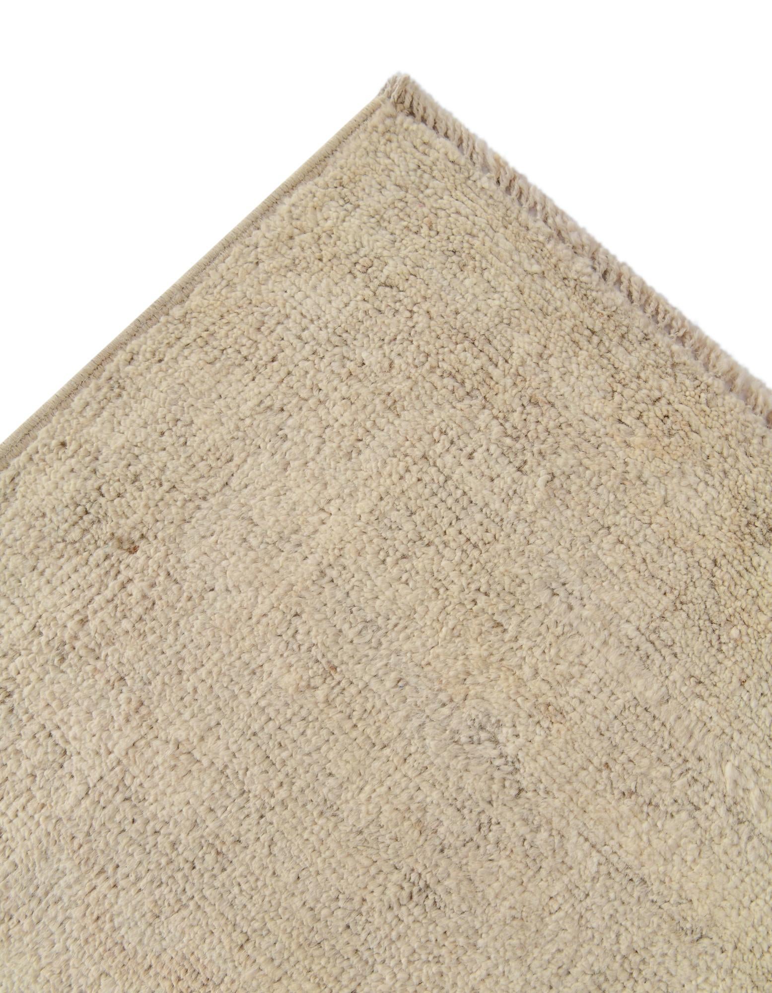 3' 2 x 11' 7 Hand Knotted Oushak Wool Runner Rug