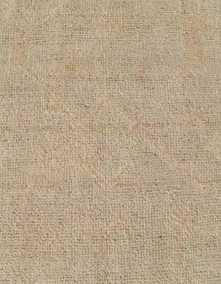 Detail image of 3' 2 x 11' 7 Hand Knotted Oushak Wool Runner Rug
