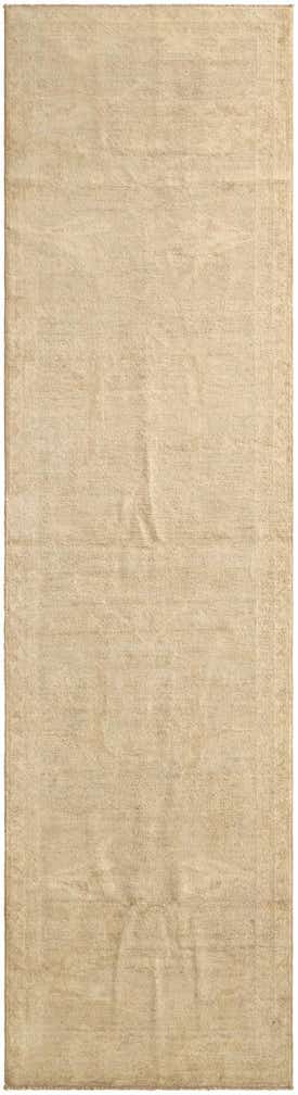 3' 2 x 11' 7 Hand Knotted Oushak Wool Runner Rug