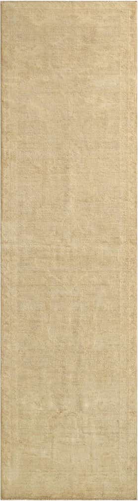 3' 2 x 11' 7 Hand Knotted Oushak Wool Runner Rug