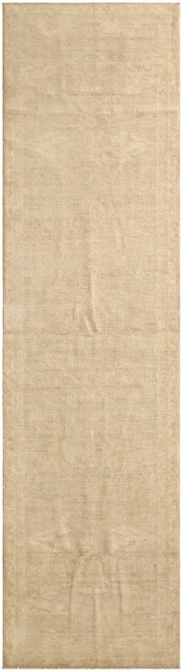 Detail image of 3' 2 x 11' 7 Hand Knotted Oushak Wool Runner Rug