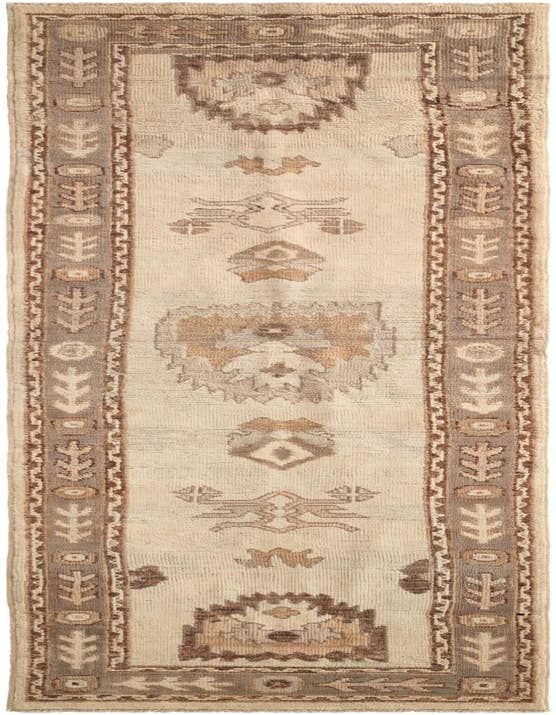 Detail image of 2' 10 x 10' 6 Hand Knotted Oushak Wool Runner Rug