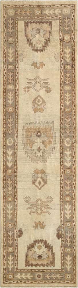 2' 10 x 10' 6 Hand Knotted Oushak Wool Runner Rug
