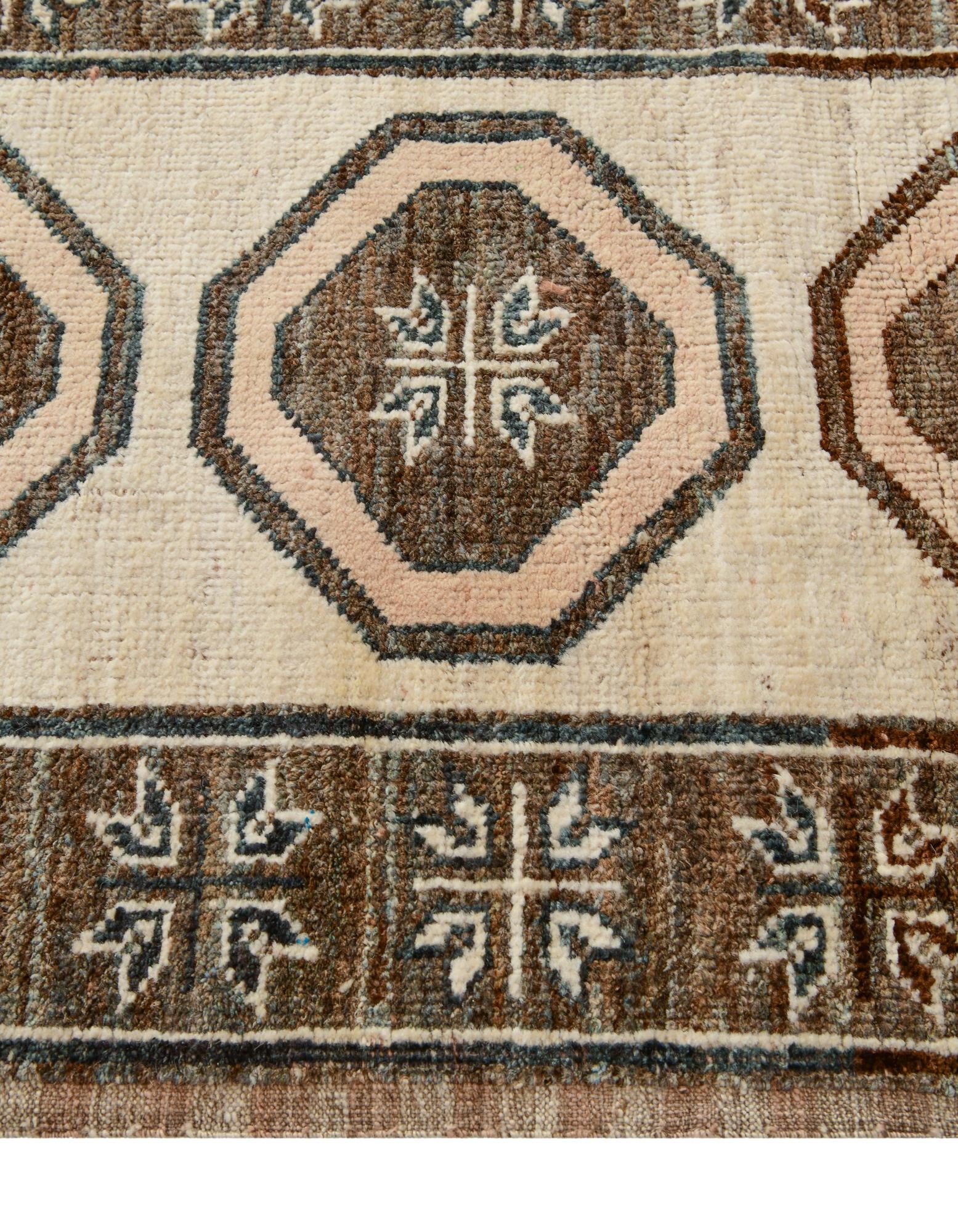 2' 9 x 10' 6 Hand Knotted Oushak Wool Runner Rug